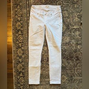 Madewell White Maternity Skinny Jeans size 27